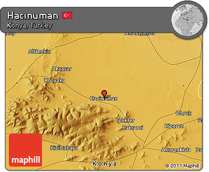 Physical 3D Map of Hacınuman