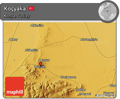 Physical 3D Map of Koçyaka