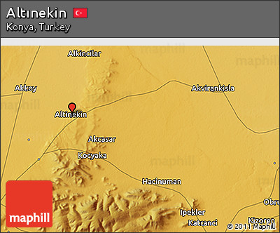 Physical 3D Map of Altınekin