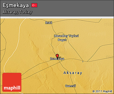 Physical 3D Map of Eşmekaya