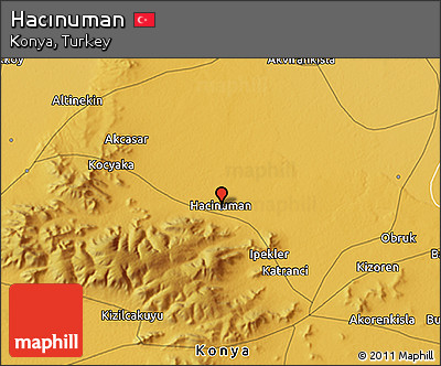 Physical 3D Map of Hacınuman