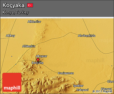 Physical 3D Map of Koçyaka