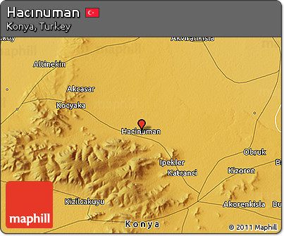 Physical 3D Map of Hacınuman