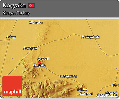 Physical 3D Map of Koçyaka