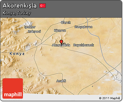 Satellite 3D Map of Akörenkışla