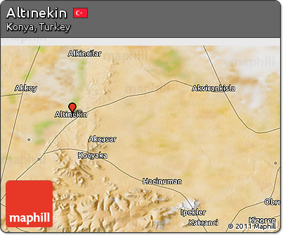 Satellite 3D Map of Altınekin