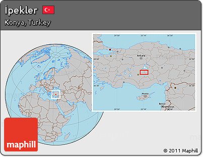 Gray Location Map of İpekler