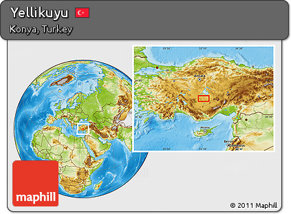Physical Location Map of Yellikuyu