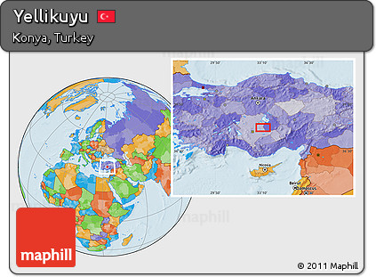 Political Location Map of Yellikuyu
