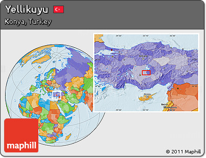 Political Location Map of Yellikuyu
