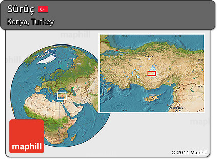 Satellite Location Map of Sürüç