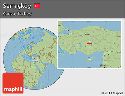 Savanna Style Location Map of Sarnıçköy