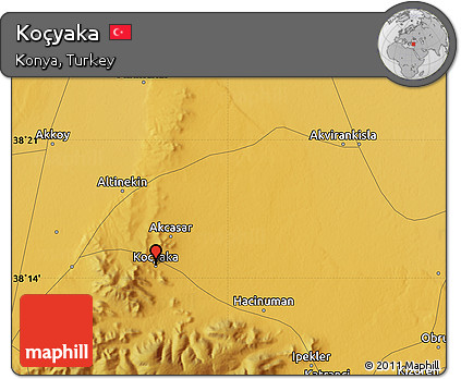 Physical Map of Koçyaka
