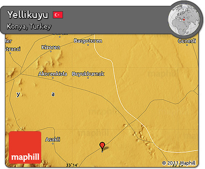 Physical Map of Yellikuyu