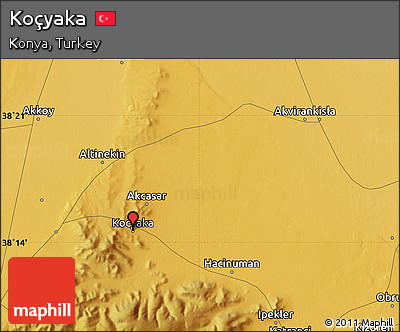 Physical Map of Koçyaka