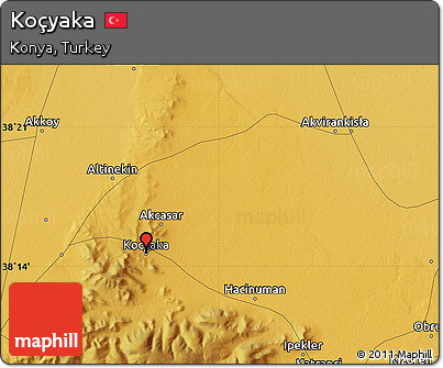 Physical Map of Koçyaka