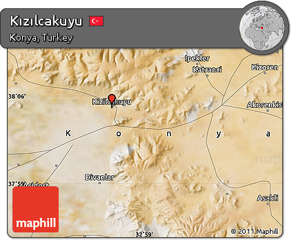 Satellite Map of Kızılcakuyu