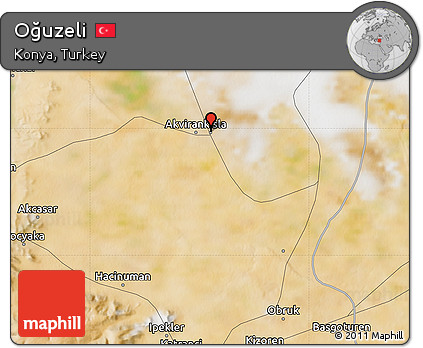 Satellite Map of Oğuzeli