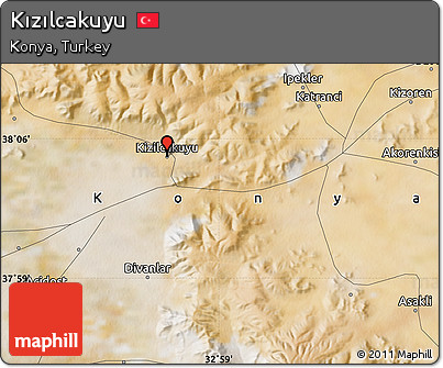 Satellite Map of Kızılcakuyu