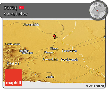 Physical Panoramic Map of Sürüç