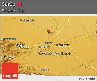 Physical Panoramic Map of Sürüç