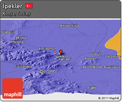 Political Panoramic Map of İpekler