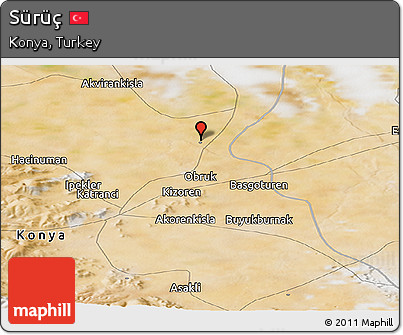 Satellite Panoramic Map of Sürüç