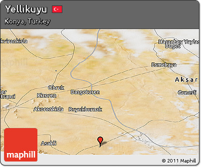Satellite Panoramic Map of Yellikuyu
