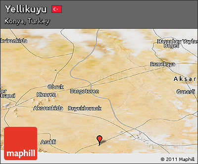 Satellite Panoramic Map of Yellikuyu