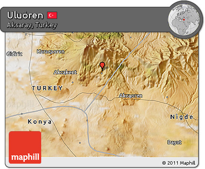 Satellite 3D Map of Uluören