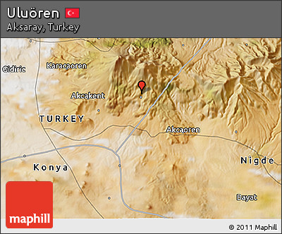 Satellite 3D Map of Uluören