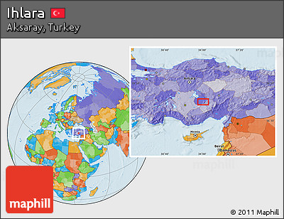 Political Location Map of Ihlara