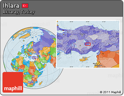 Political Location Map of Ihlara