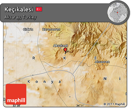 Satellite Map of Keçikalesi