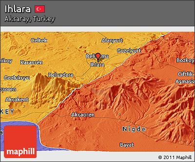 Political Panoramic Map of Ihlara