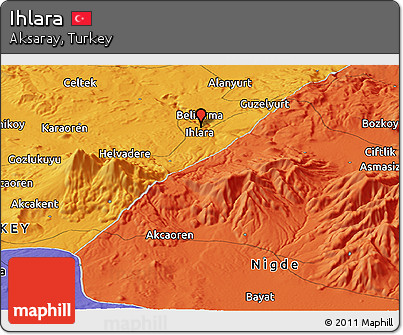 Political Panoramic Map of Ihlara