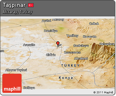Satellite Panoramic Map of Taşpınar