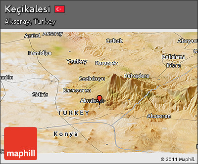 Satellite Panoramic Map of Keçikalesi