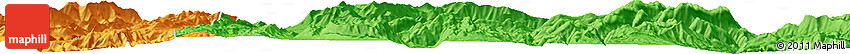 Political Horizon Map of the Area around 38° 9' 19" N, 36° 37' 30" E