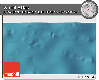 Satellite 3D Map of the Area around 38° 9' 19" N, 38° 10' 29" W