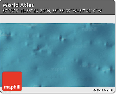 Satellite 3D Map of the Area around 38° 9' 19" N, 38° 10' 29" W
