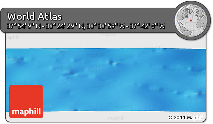 Physical Panoramic Map of the Area around 38° 9' 19" N, 38° 10' 29" W