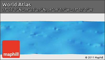 Physical Panoramic Map of the Area around 38° 9' 19" N, 38° 10' 29" W