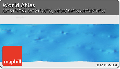 Physical Panoramic Map of the Area around 38° 9' 19" N, 38° 10' 29" W