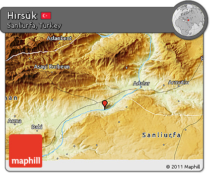 Physical 3D Map of Hırsük