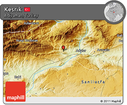 Physical 3D Map of Kesrik