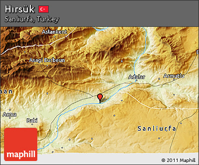 Physical 3D Map of Hırsük