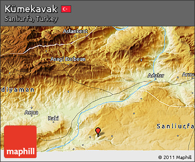 Physical 3D Map of Kümekavak