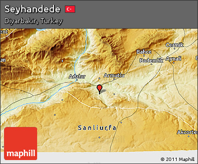 Physical 3D Map of Seyhandede
