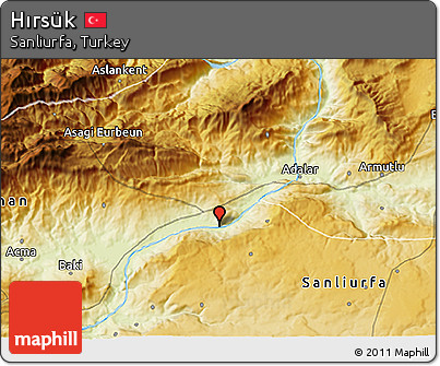 Physical 3D Map of Hırsük